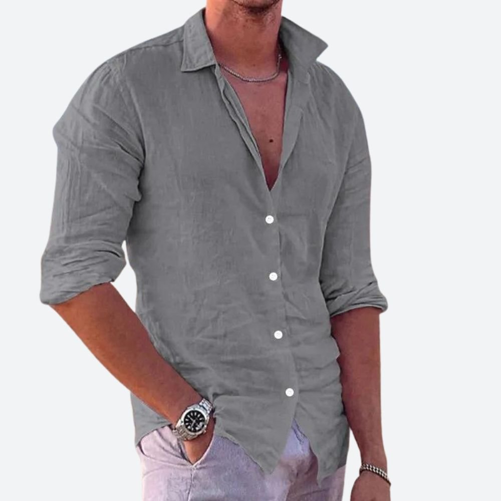 Casual Linen Shirt - Luxoria
