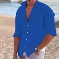 Casual Linen Shirt - Luxoria