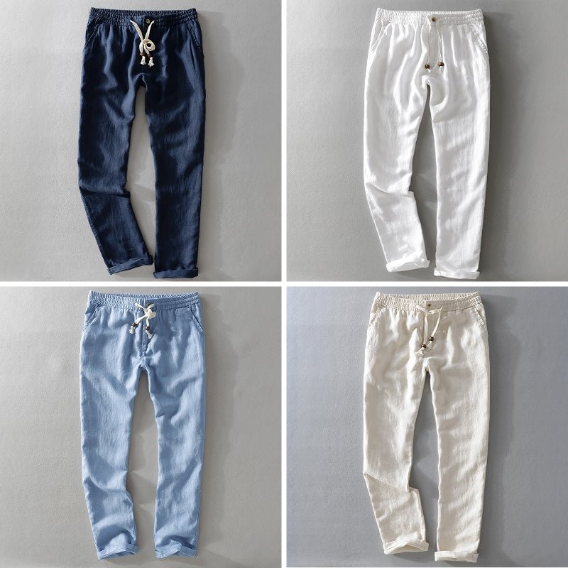 Ibiza Casual Linen Pants - Luxoria