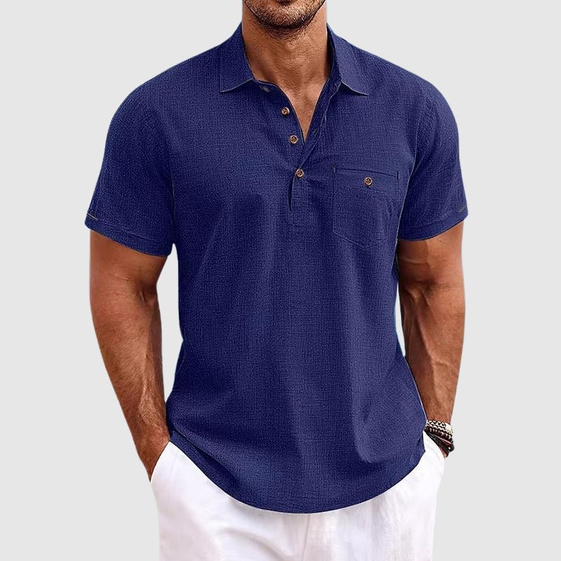 Linen Polo Shirt - Luxoria