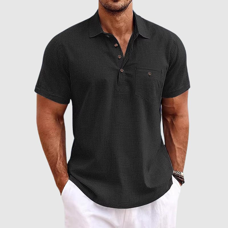 Linen Polo Shirt - Luxoria