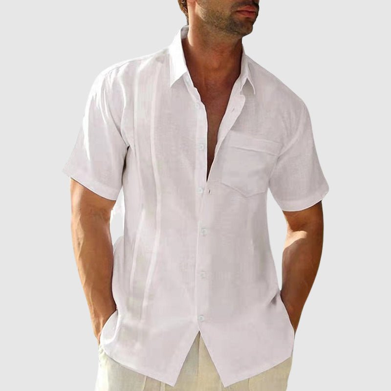Elegant Linen Summer Shirt - Luxoria