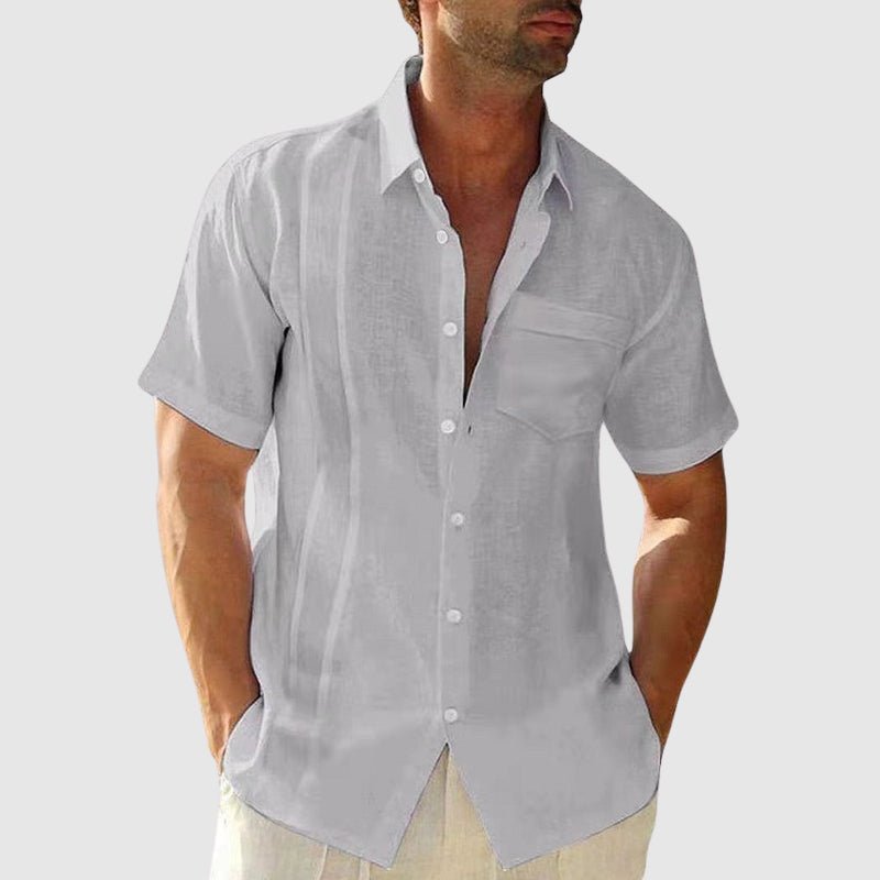Elegant Linen Summer Shirt - Luxoria