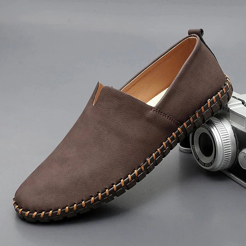 Santorini Leather Loafers - Luxoria