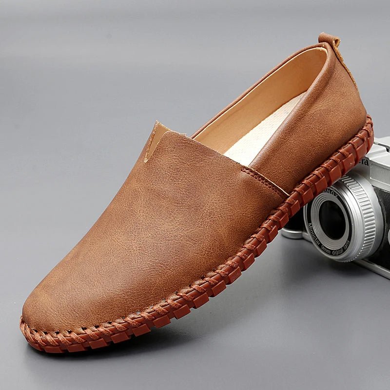 Santorini Leather Loafers - Luxoria