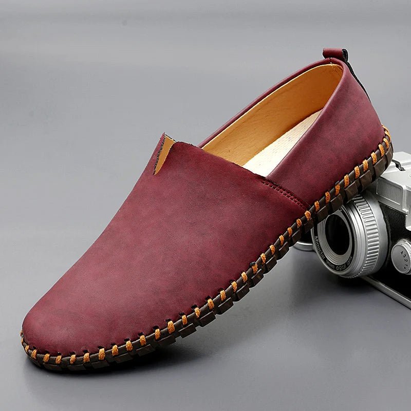Santorini Leather Loafers - Luxoria