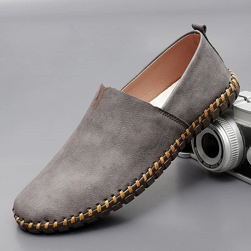 Santorini Leather Loafers - Luxoria