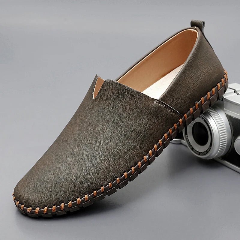 Santorini Leather Loafers - Luxoria