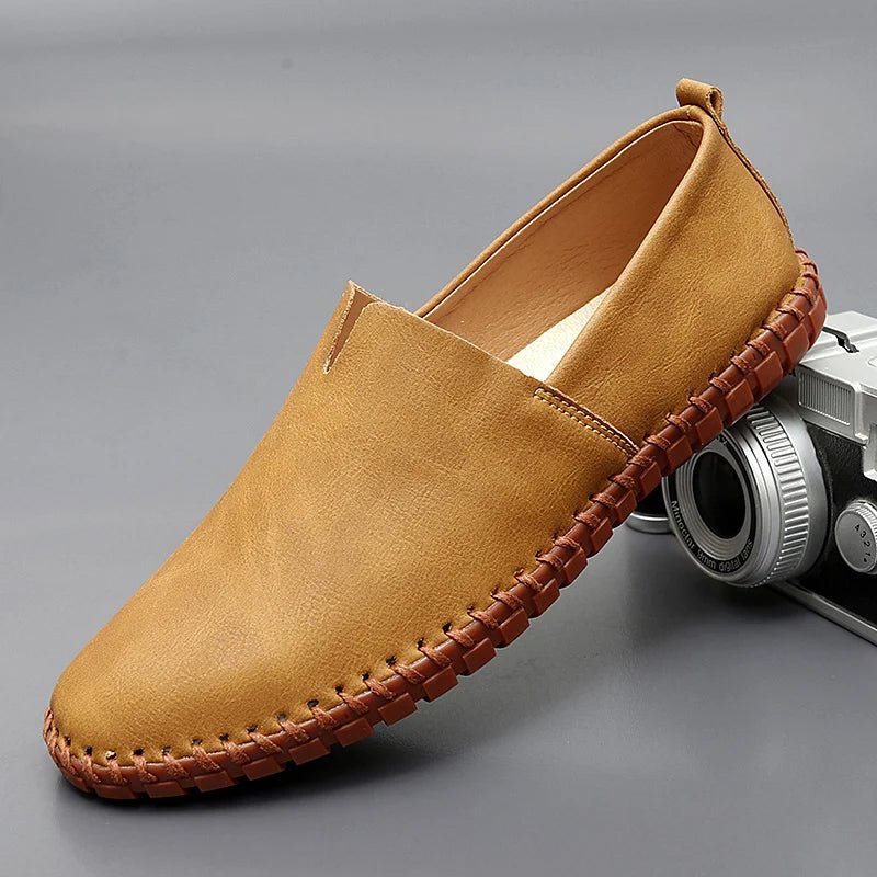 Santorini Leather Loafers - Luxoria