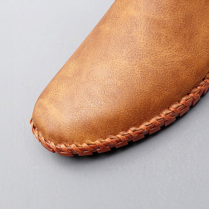Santorini Leather Loafers - Luxoria