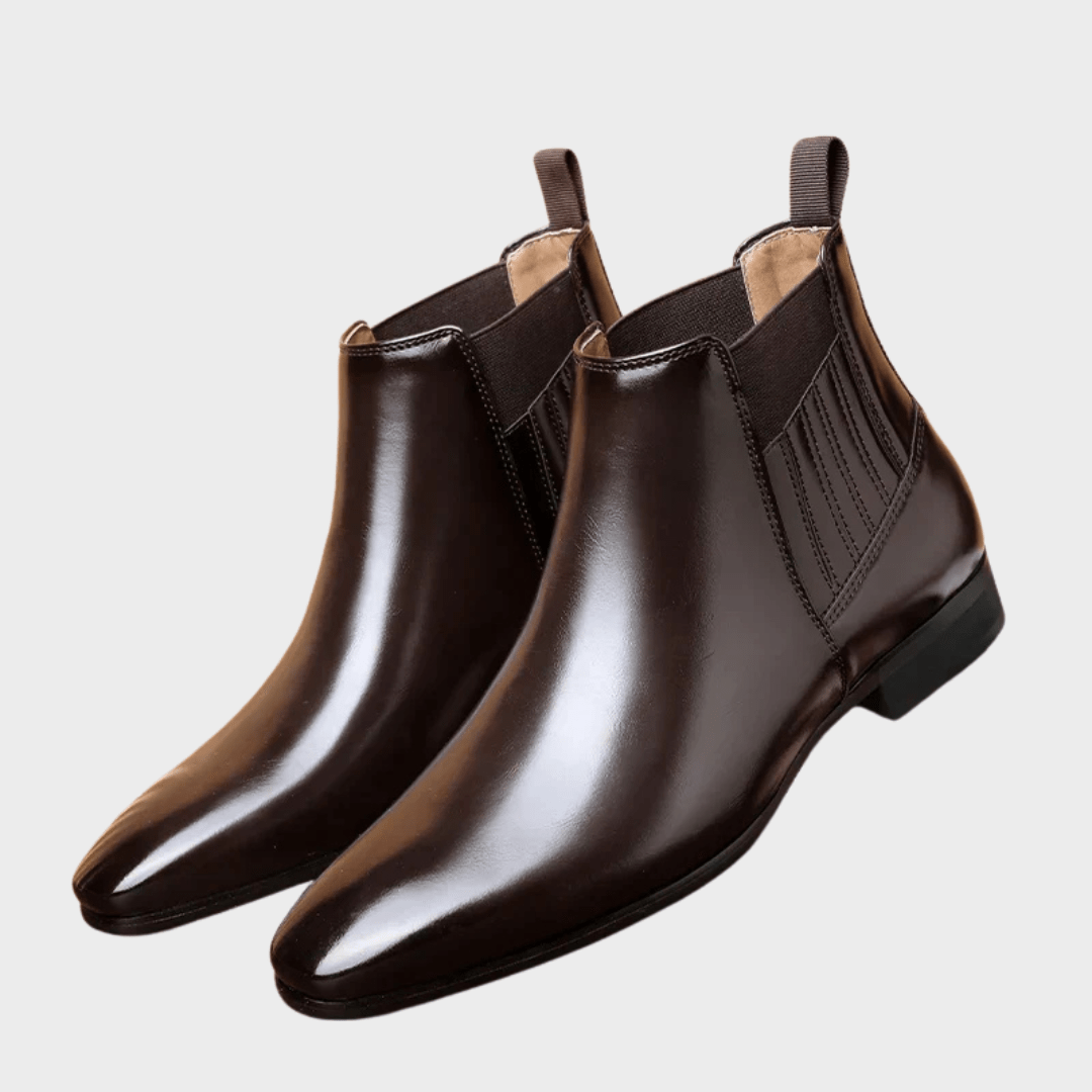 Chic Leather Boots - Luxoria
