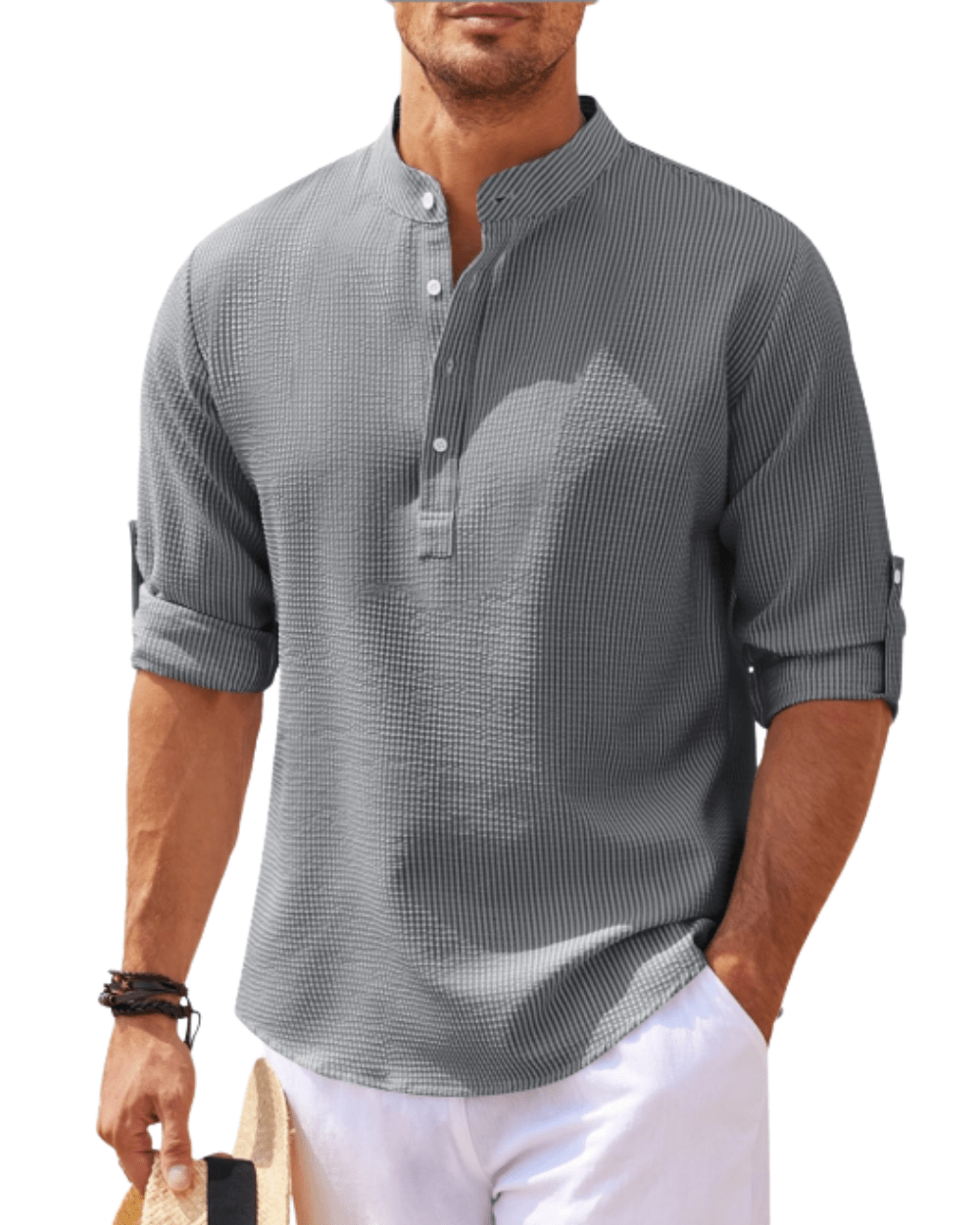 Long Sleeved Polo Shirt - Luxoria