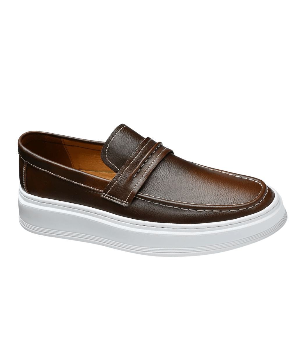 Slip - On Leather Boat Shoes - Luxoria