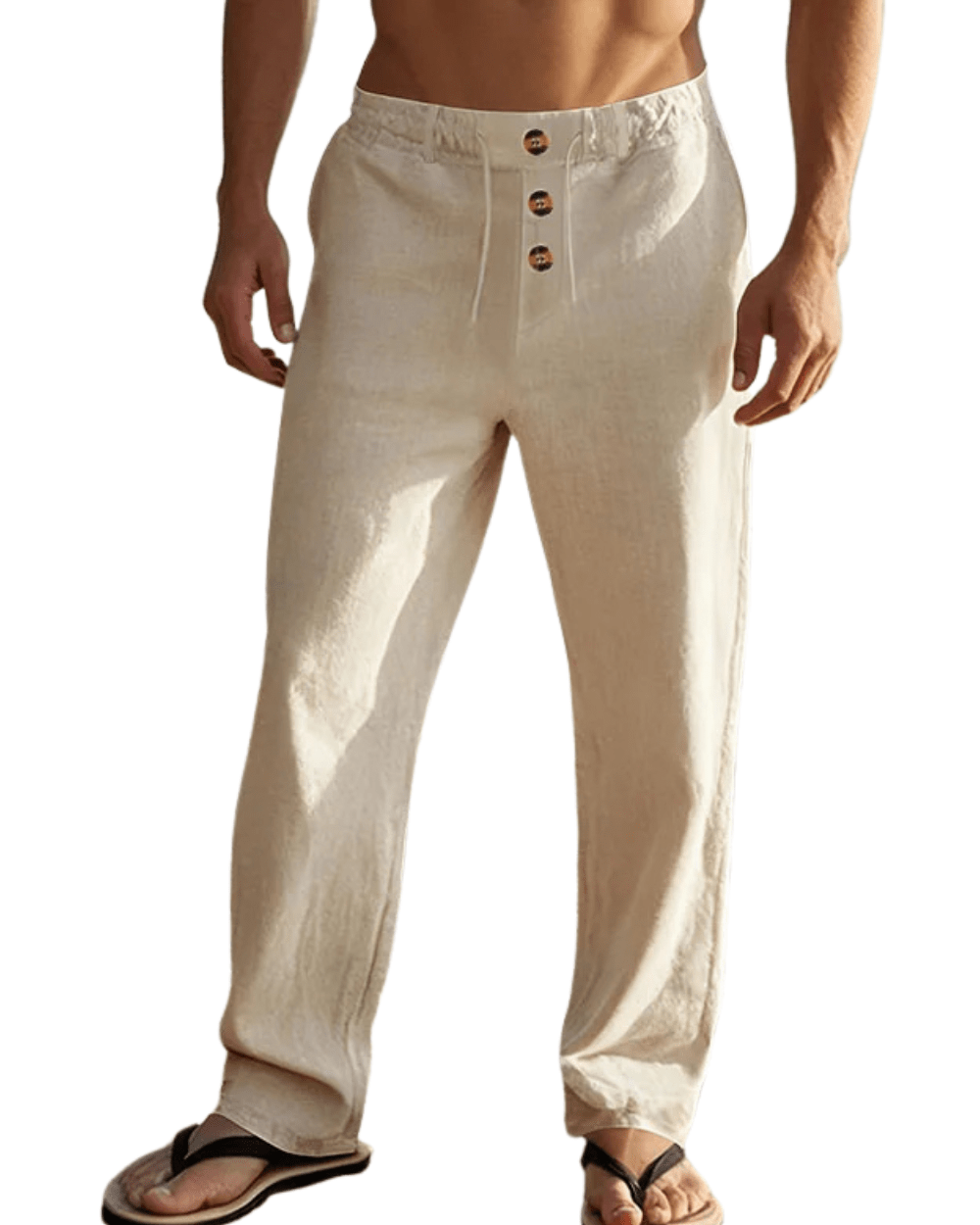 Elegant Linen Beach Pants - Luxoria