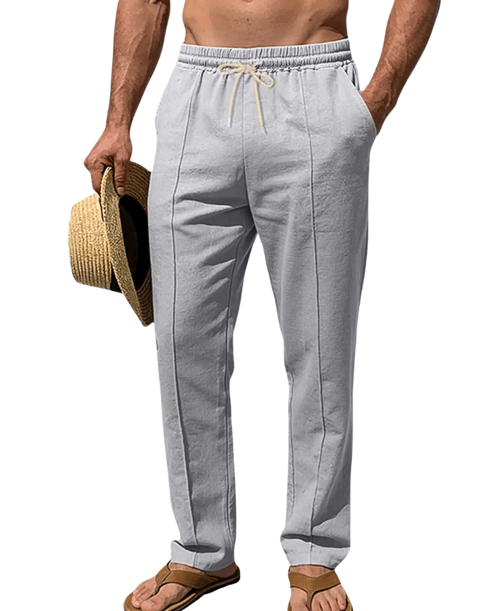 Elegant Cotton Summer Pants - Luxoria