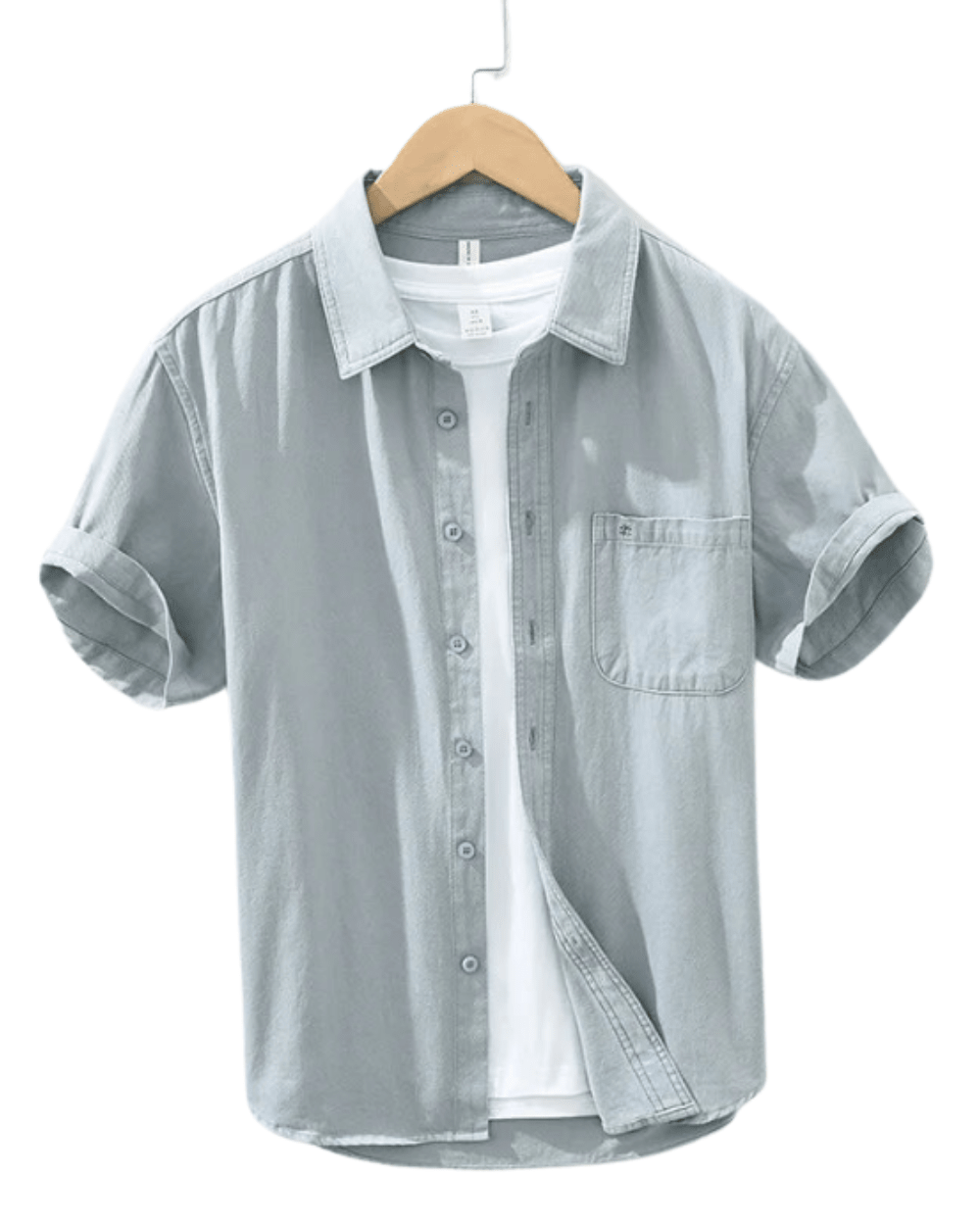 Short Sleeved Cotton Shirt - Luxoria