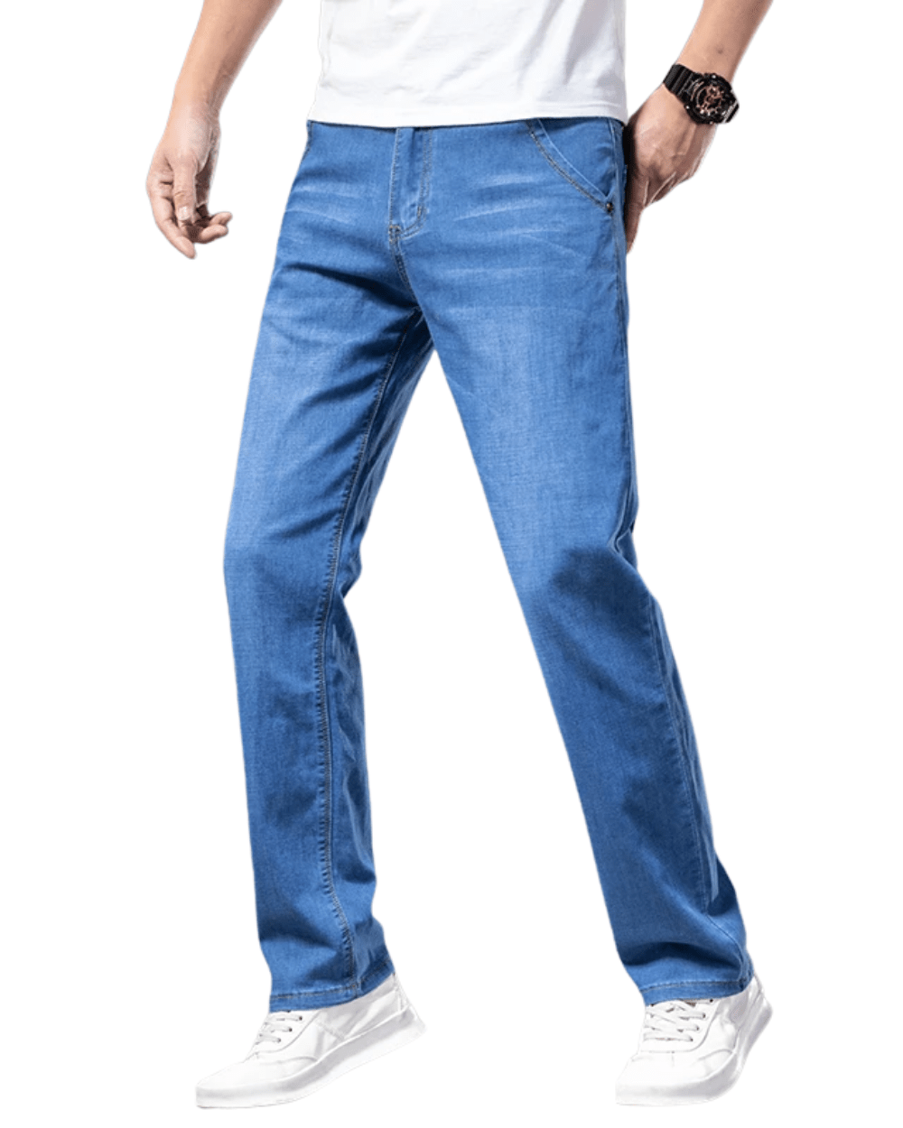 Casual Straight Denim Jeans - Luxoria