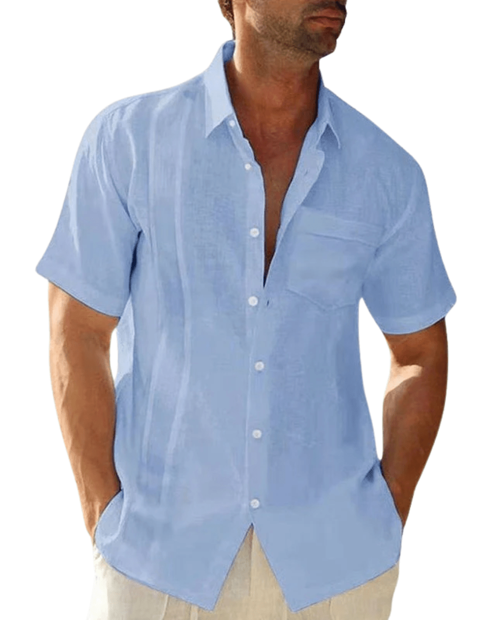 Elegant Linen Summer Shirt - Luxoria