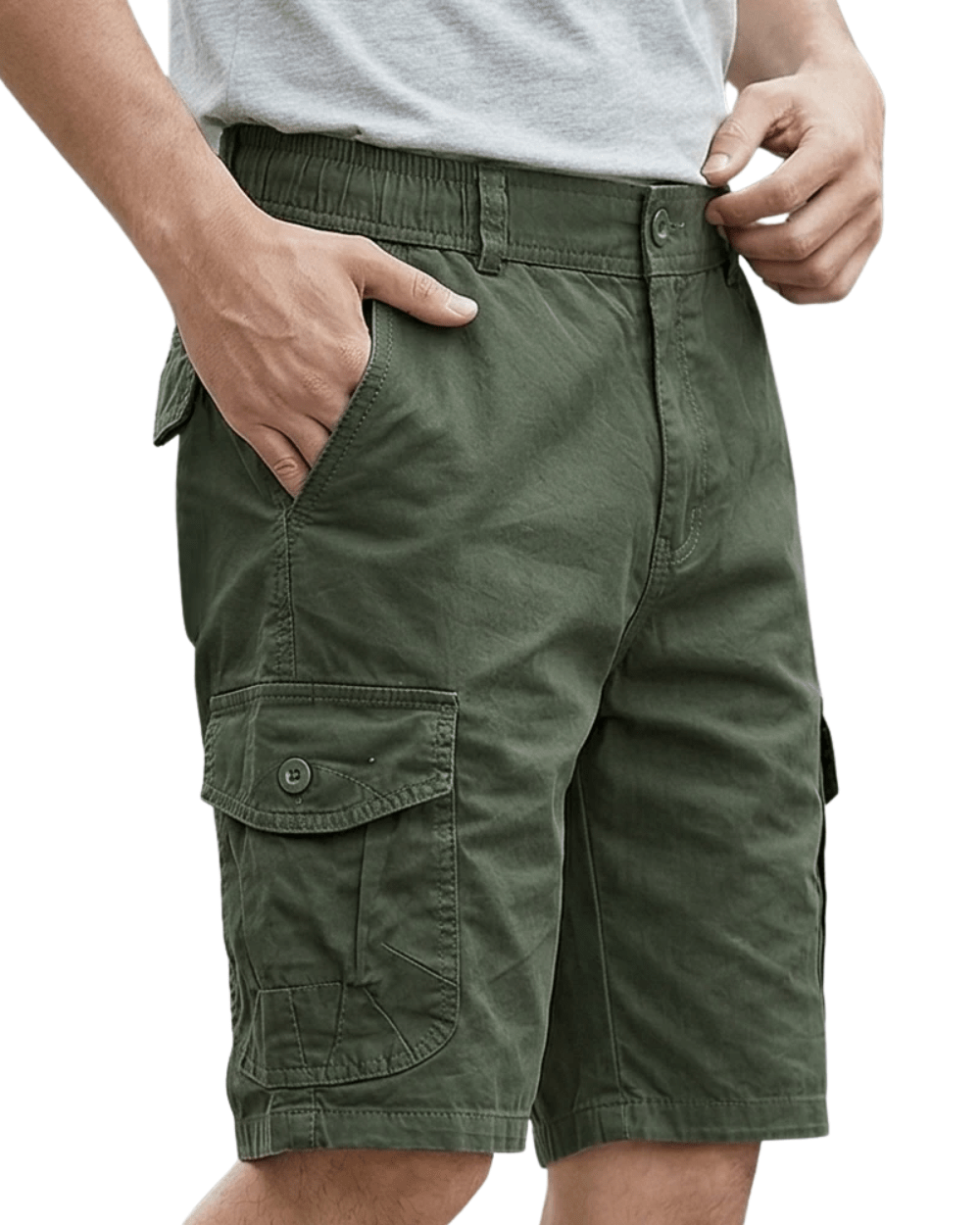 Elegant Cotton Walking Shorts - Luxoria