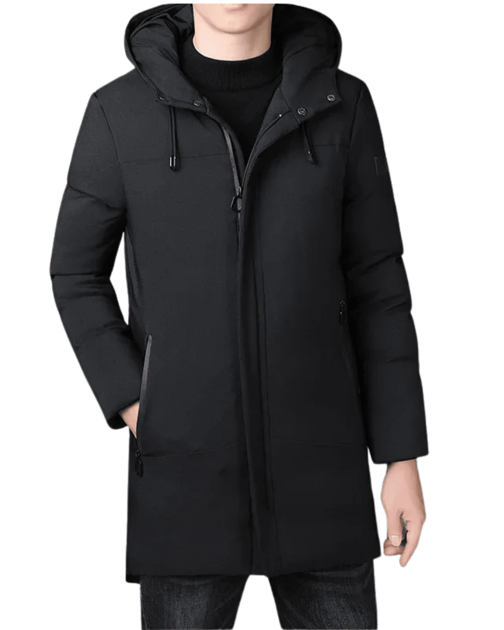 Elegant Long Men's Jacket - Luxoria