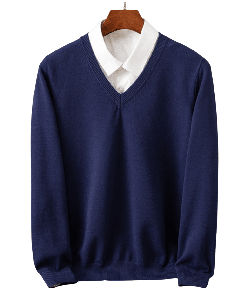 Elegant Cashmere V - Neck Pullover - Luxoria