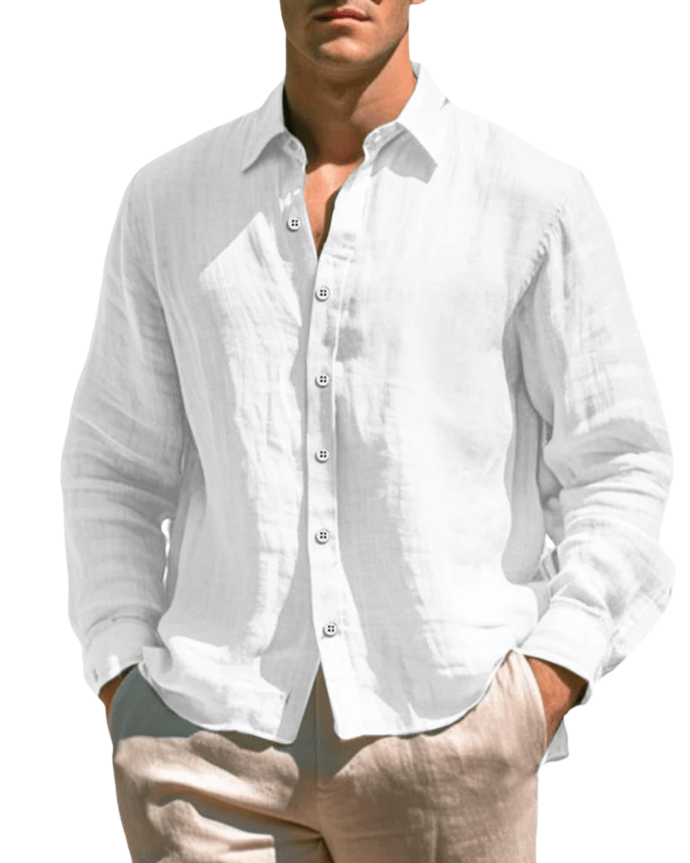 Casual Linen Shirt - Luxoria