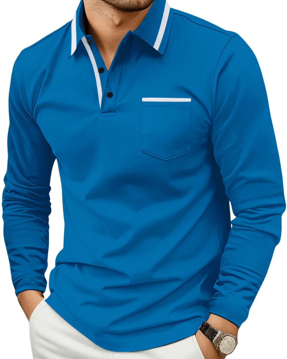 Casual Polo Sweater - Luxoria