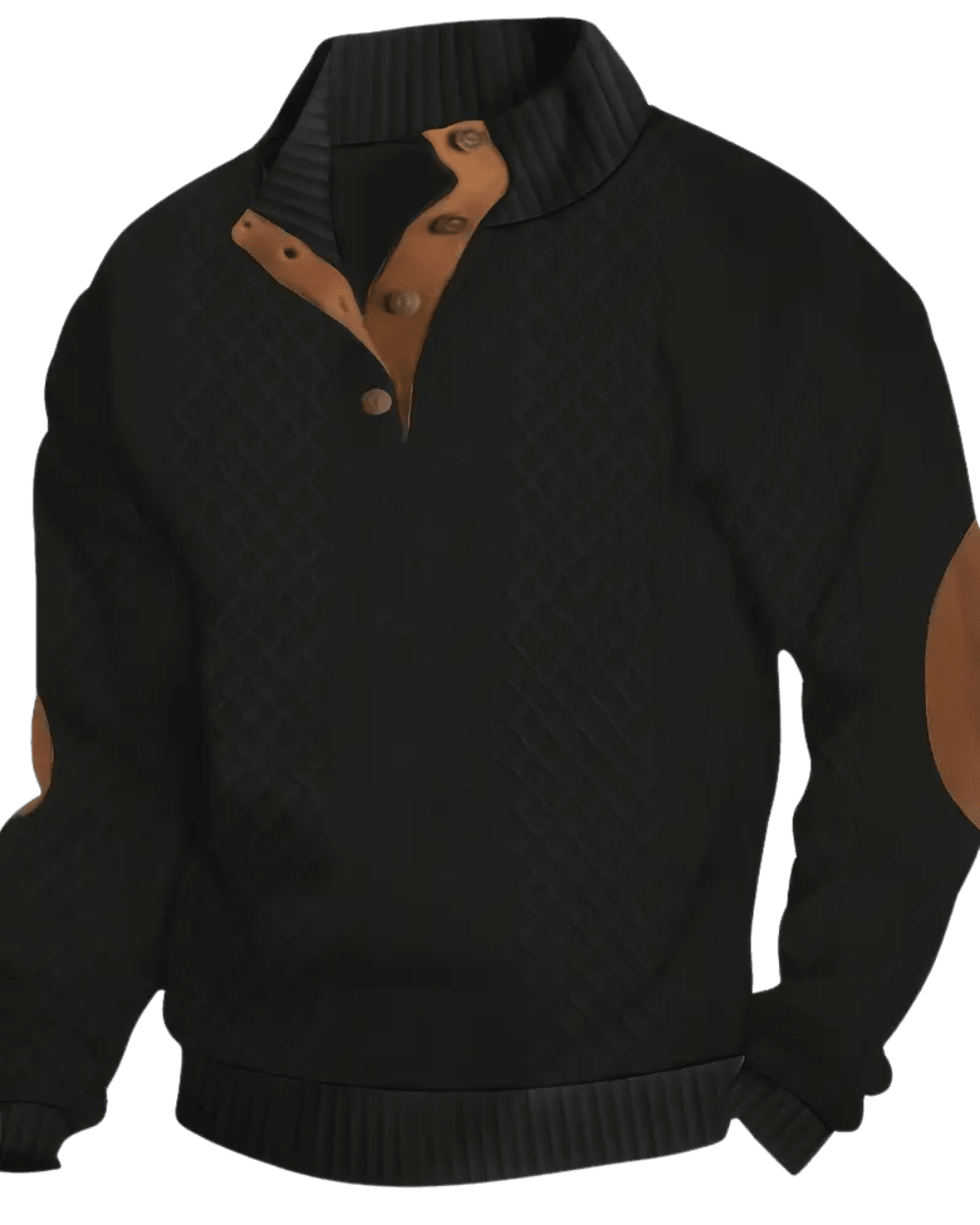 Elegant Button Sweater - Luxoria
