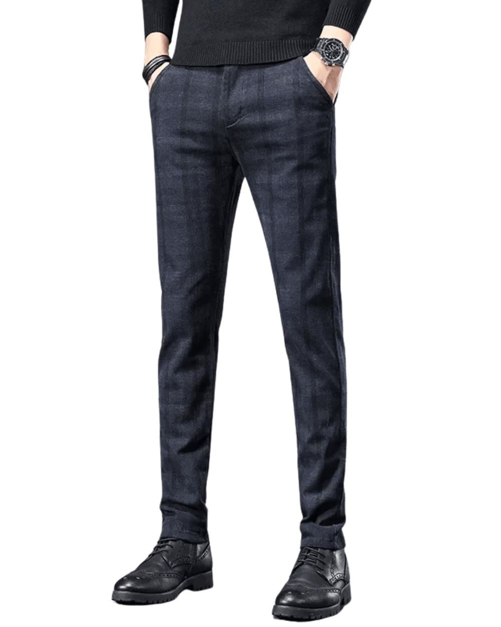 Plaid Casual Pants - Luxoria