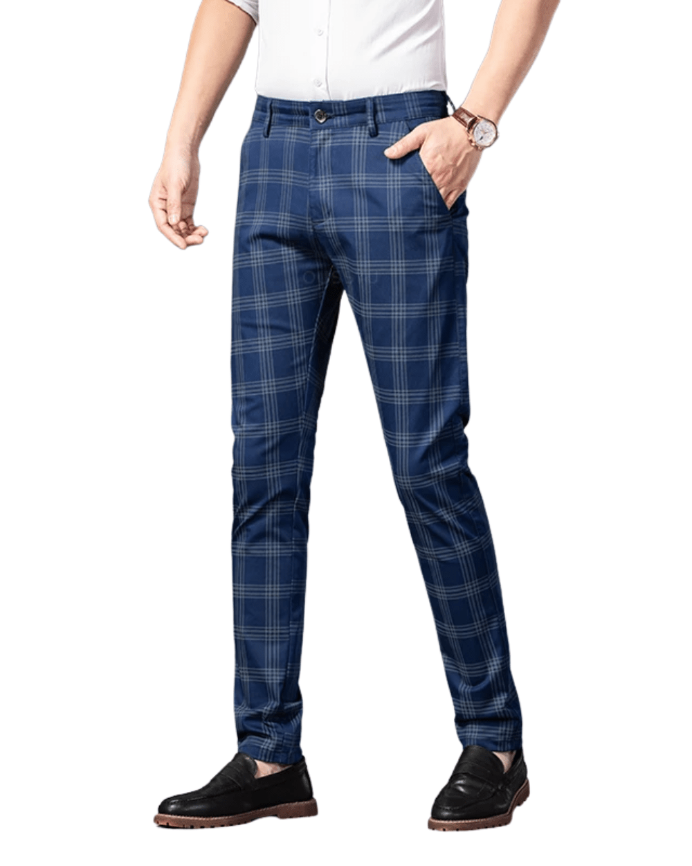 Elegant Plaid Pants - Luxoria
