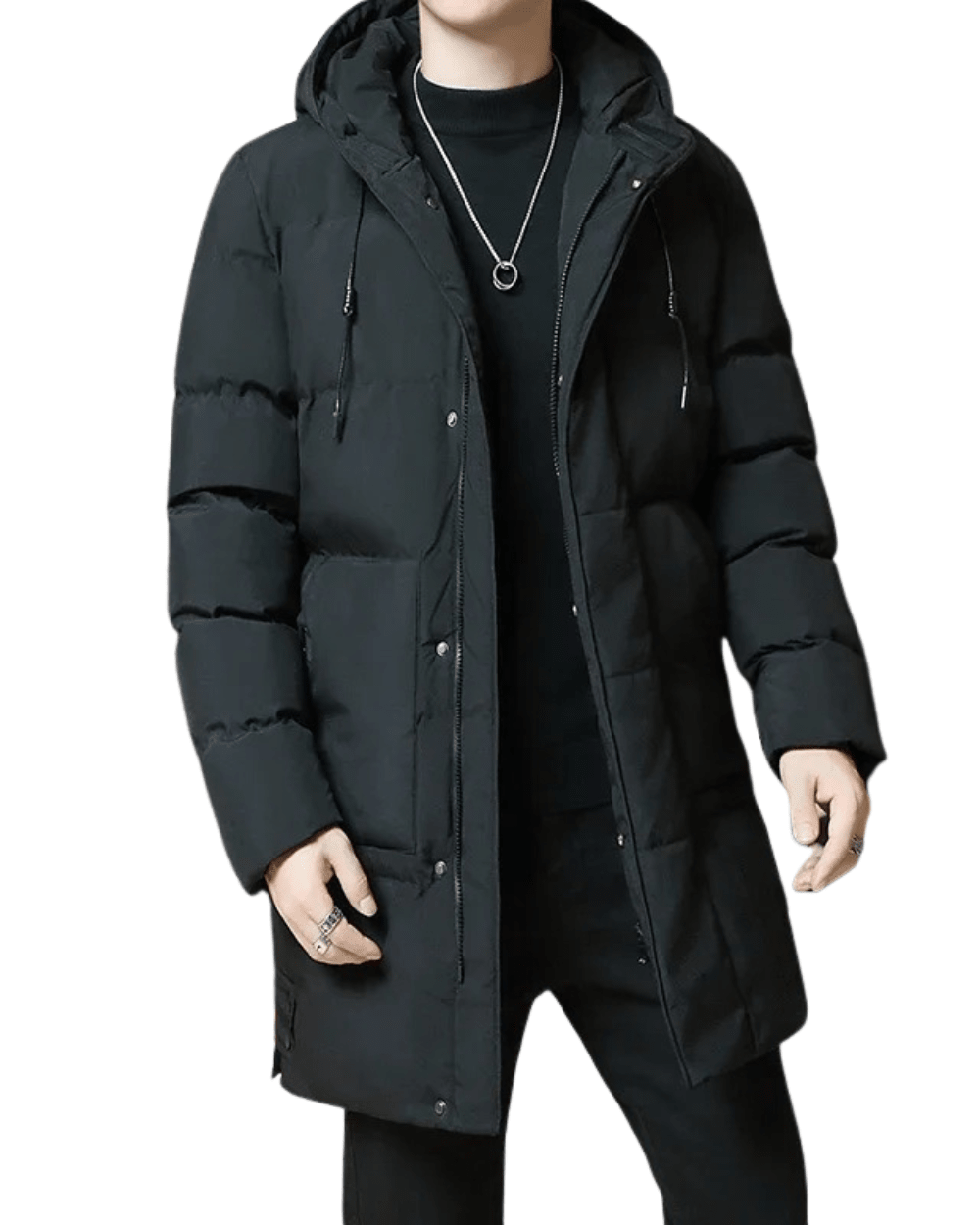 Elegant Long Winter Jacket - Luxoria