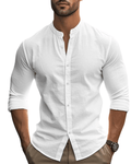 Breathable Linen Shirt - Luxoria