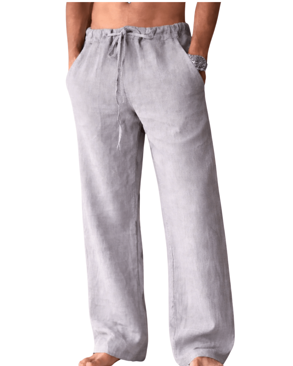 Casual Linen Men's Pants - Luxoria