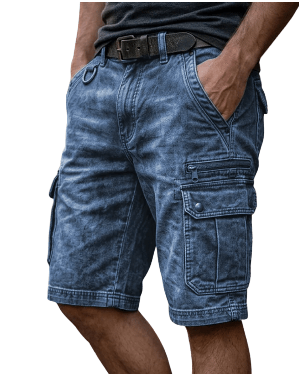 Elegant Men's Cargo Shorts - Luxoria