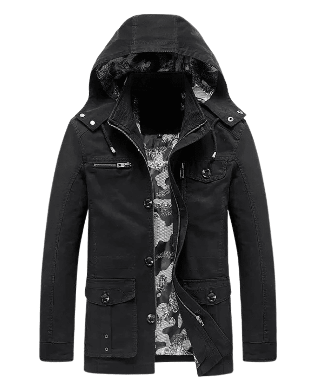 Elegant Multi - Pocket Jacket - Luxoria