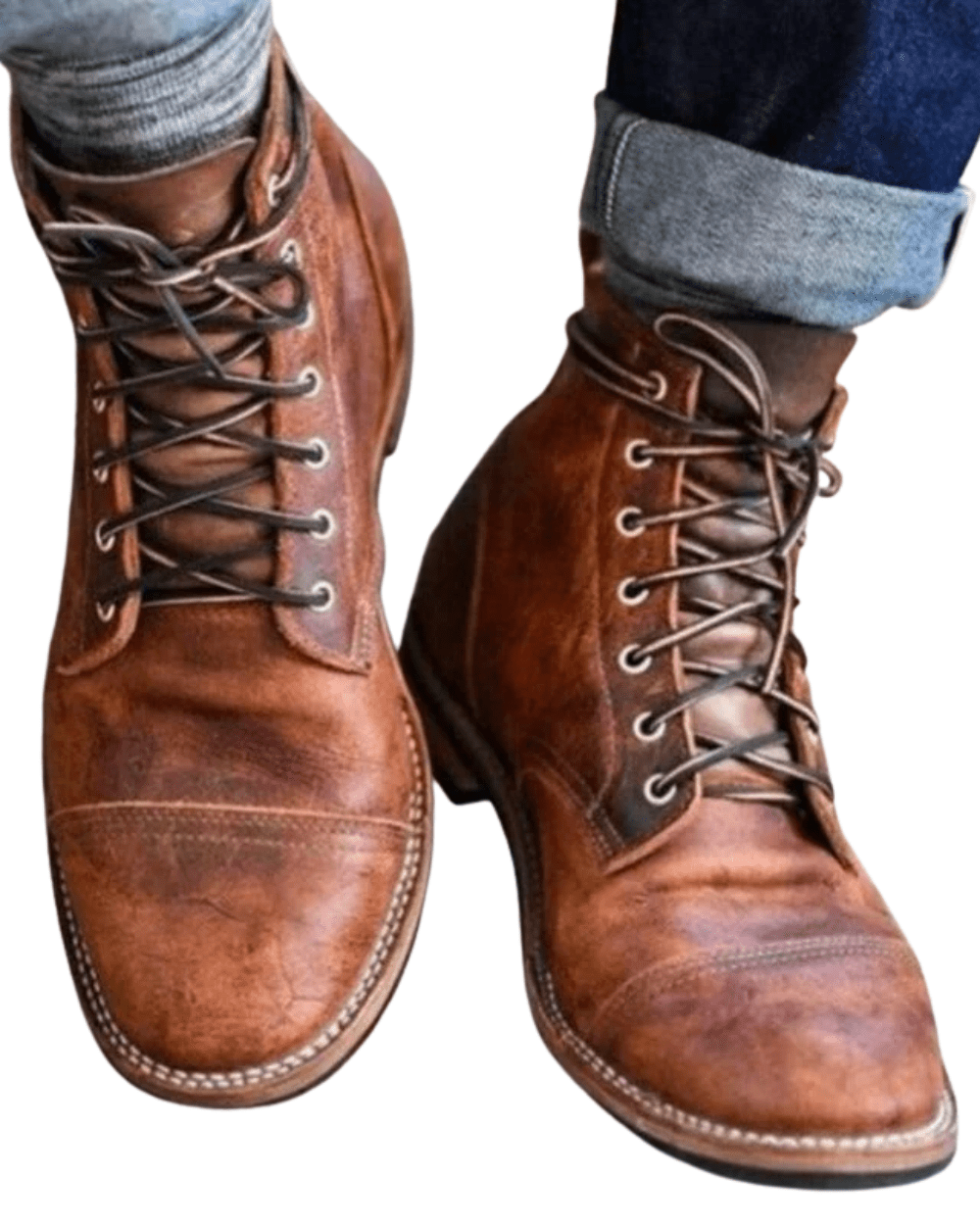 Elegant Leather Boots - Luxoria