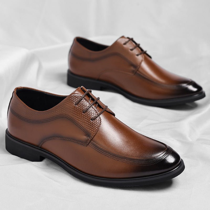 Leather Oxford Business Shoes - Luxoria