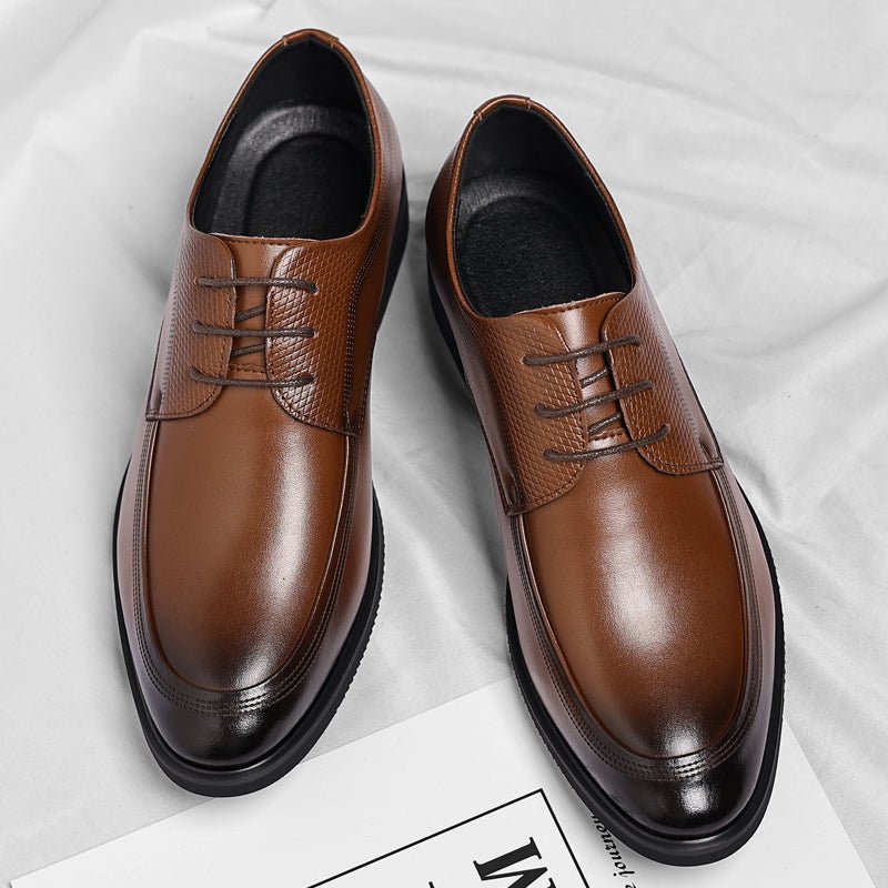 Leather Oxford Business Shoes - Luxoria