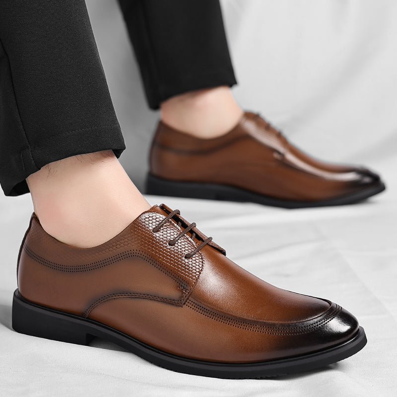 Leather Oxford Business Shoes - Luxoria