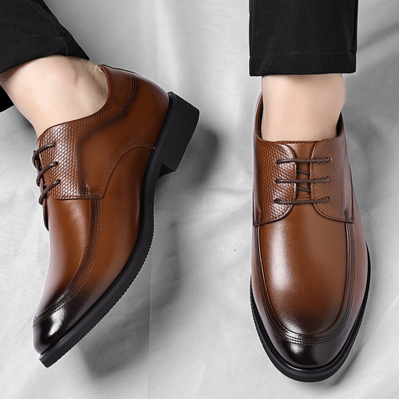 Leather Oxford Business Shoes - Luxoria