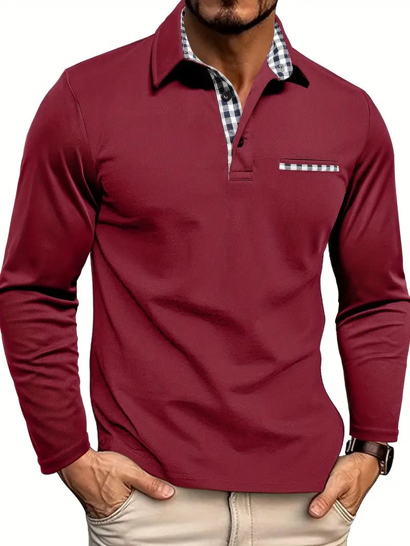 Polo Shirt with Long Sleeves - Luxoria