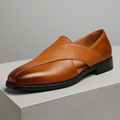 Vintage Leather Loafers - Luxoria