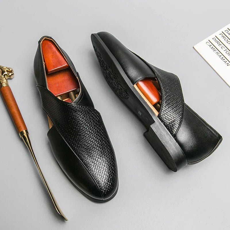 Vintage Leather Loafers - Luxoria