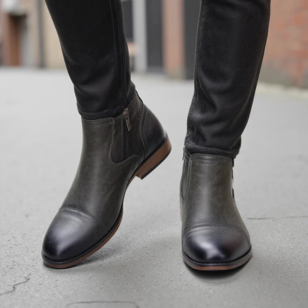Leather Chelsea Boots - Luxoria