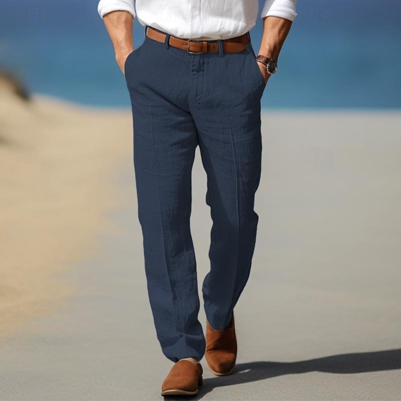Elegant Linen Pants - Luxoria
