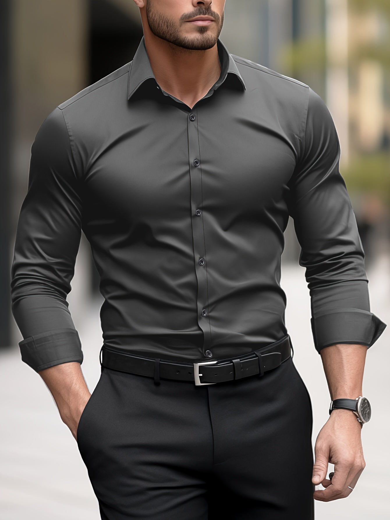Slim FIt Dress Shirt - Luxoria
