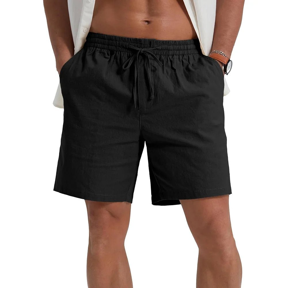 Elegant Lightweight Linen Shorts - Luxoria
