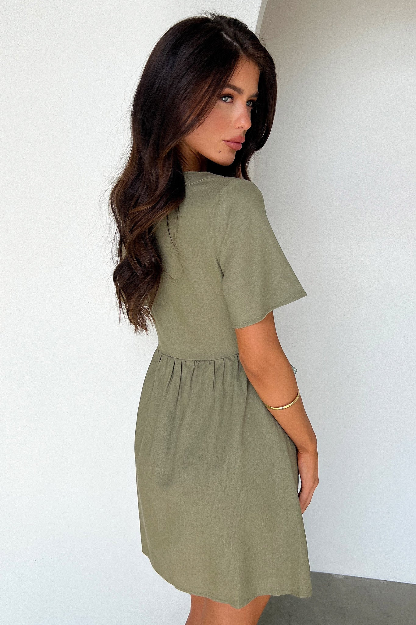 Breena Dress - Sage - Luxoria
