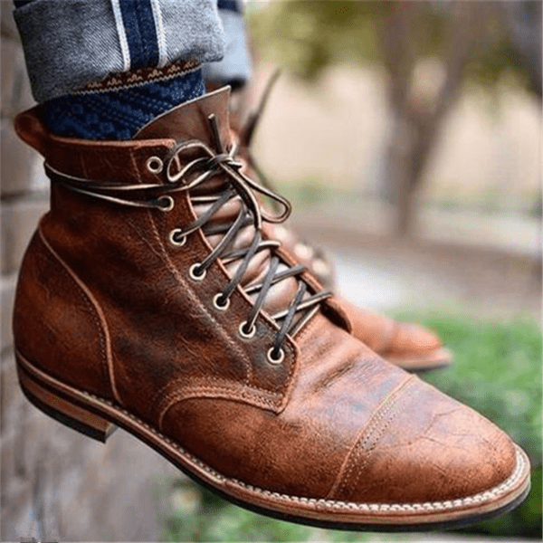 Elegant Leather Boots - Luxoria