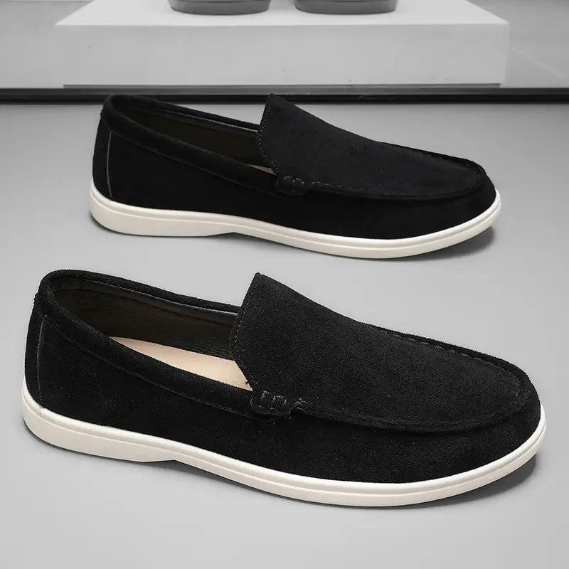 Elegant Leather Loafers - Luxoria